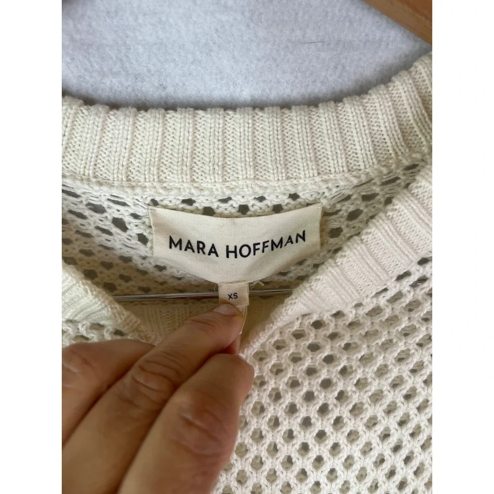 Mara Hoffman Uschi‎ Sweater Cream Sz XS